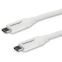Startech StarTech.com USB-C To Usb-C Cable W/ 5A Pd - M/M - White - 4 M (13 Ft.), USB2C5C4MW