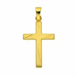 Kettenanhänger ADELIA ́S "Kreuzanhänger 333 Gold ( 8K )", gold, Schmuckanhänger, Damen, Gold, Kettenanhänger, Goldanhänger Kreuz