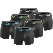 Puma Boxershorts 6er Pack Schwarz XL