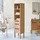 Tikamoon Teak Slats Hochschrank 41 x 180 x 41 cm Beige Massivholz