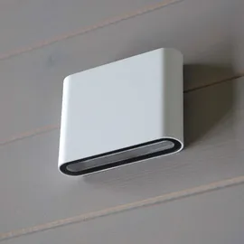 Nowa Außenwandlampe Fassadenleuchte Gartenlampe LED Haustürleuchte weiß L 11,5 cm