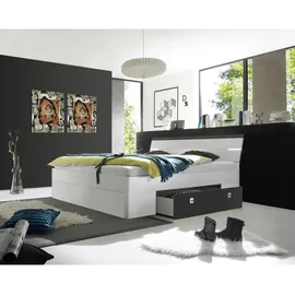 SchlafKONTOR Mars 180 x 200 cm weiß/lavafarben