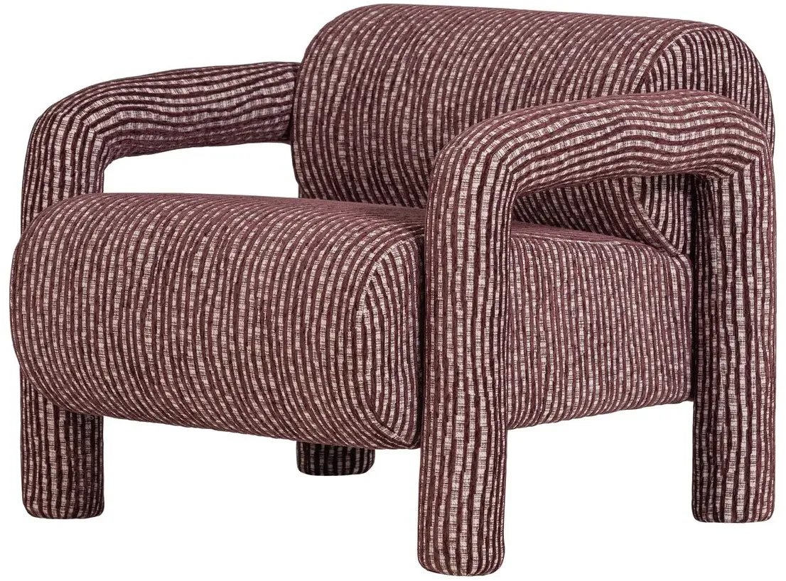 Sessel Lenny - Kite-Musterstoff Bordeauxrot