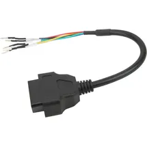 septpenta OBDII-OBD2-Buchse, 16-poliger K-Can-Line-Diagnose-Jumper-Tester-Stecker, Pigtail-Kabel-Kabel-Adapter Für Motorrad, Auto, LKW