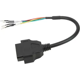 septpenta OBDII-OBD2-Buchse, 16-poliger K-Can-Line-Diagnose-Jumper-Tester-Stecker, Pigtail-Kabel-Kabel-Adapter Für Motorrad, Auto, LKW