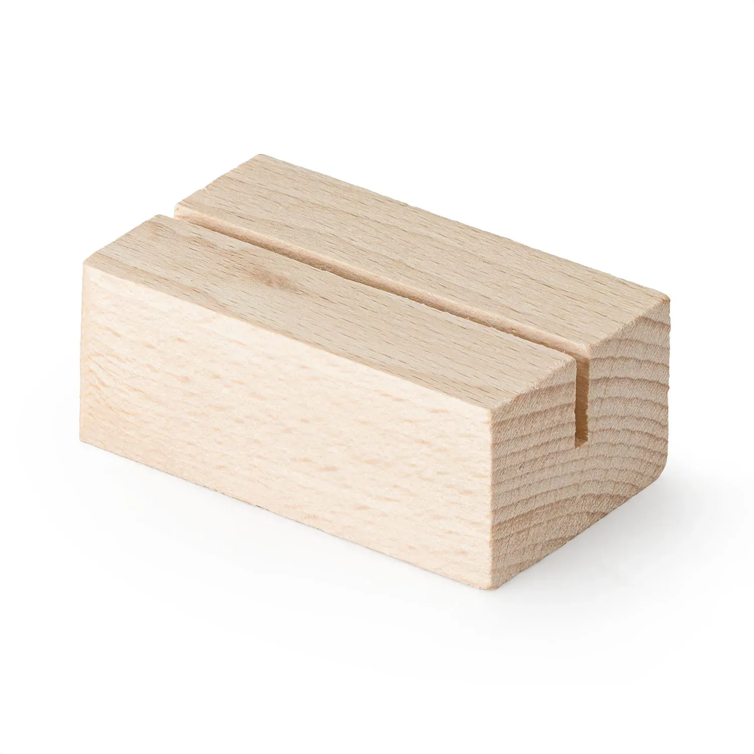 Metrie | Kartin-05BA2 Holz-Kartenhalter, 1 Nut, Reinbuche | 5 cm