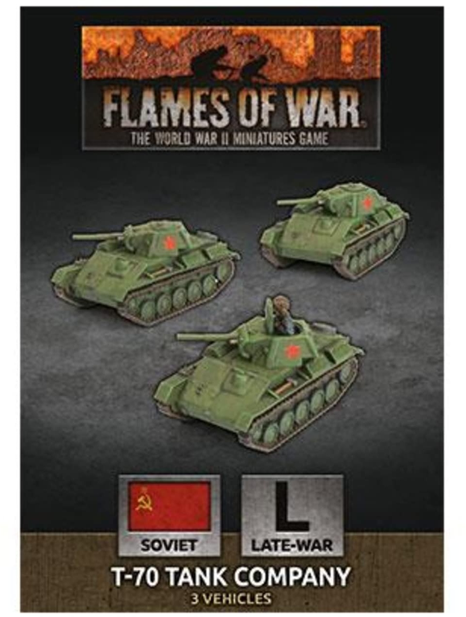 Flames of War FoW T-70 Tank Company SBX68