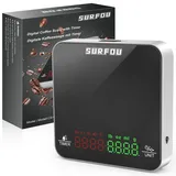 House Mini-Kaffeewaage mit Timer, Wiederaufladbare Espresso & Pour-Over Waage Präzise 2KG/0.1g, Tragbare Digitale Küchenwaage mit Zeitmessung, Feinwaage mit Tara-Funktion