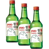JINRO Soju, Chamisul Original, Traditionell koreanisches alkoholisches Getränk, 20,1% vol., 1 x 350 ml (Packung mit 3)
