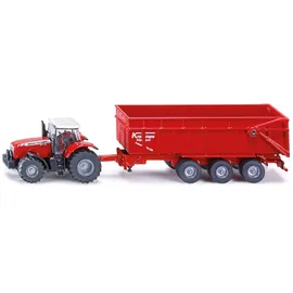 Siku 1844 - Massey Ferguson mit Anhänger rot 1:87