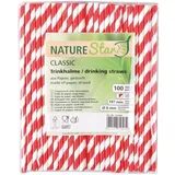 Franz Mensch 421050 Naturestar Papier rot/weiß 100 Stück