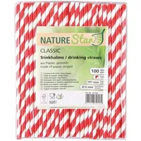 Franz Mensch 421050 Naturestar Papier rot/weiß 100 Stück