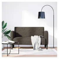 VidaXL Zweisitzer-Sofa Dunkelgrau 110 cm Kunstleder, Zweisitzer, Sofa, Polstersofa,