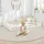 Homestyle4u Kinderbett Bodenbett 120 x 200 cm Kiefer massiv weiß