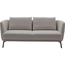 Schöner Wohnen 2,5-Sitzer "Pearl, hochwertig und komfortabel, - 5 Jahre Hersteller-Garantie", silber, B:190cm H:71cm T:91cm, 16% Baumwolle, 79% Polyester, 5% Polyacryl, SCHÖNER WOHNEN-KOLLEKTION, Sofas, auch in Bouclé, Maße (B/H/T): 190/71/91 cm, Füße Metall