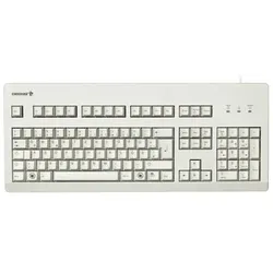 Cherry G80-3000 Kabelgebundene Tastatur US Layout mit Euro Symbol USB hellgrau