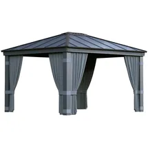 CANOPIA Pavillonseitenteil Dallas 2 Stück 4,09 x 2,12 m Grau