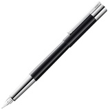 Lamy scala Füllhalter 079 - Füller mit polierter Glanzlackveredelung in der Farbe Schwarz / 14 kt. Goldfeder, partiell platiniert - Federstärke M