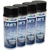 Lackspray Spraydose Sprühlack Cars Dupli Color 652240 schwarz seidenmatt 4 X 400 ml