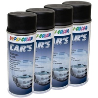 Lackspray Spraydose Sprühlack Cars Dupli Color 652240 schwarz seidenmatt 4 X 400 ml