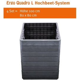 GARANTIA Ergo Quadro L 80 x 80 x 25 cm grau