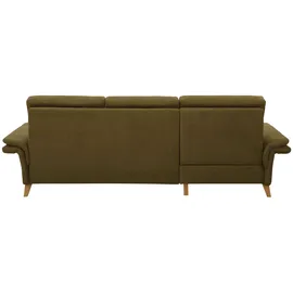 Home Affaire Ecksofa HOME AFFAIRE "Westerland L-Form", grün (olive), B:252cm H:90cm T:162cm, 98% Polyester 2% Polyamid, Sofas, Ecksofa, Federkern-Polsterung, wahlweise mit Bettfunktion, Bettkasten