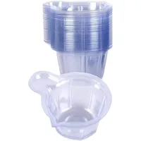 BOBOZHONG Urinbecher 100 Pack Urinprobenbecher Transparente Urin Becher für den Ovulationstest,Schwangerschaftstest pH-Test