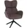 MCW Loungesessel Q54 Cord 320 g/m2 80 x 80 x 100 cm Dunkelbraun drehbar mit Wippfunktion