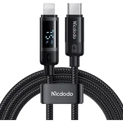 Mcdodo CA-5210, USB-C - Lightning Kabel mit Ladeanzeige, 36W, 1,2m, schwarz