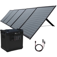 Powerstation & Solar-Generator mit 1.456 Wh, 200-W-Solarpanel, 2000 W