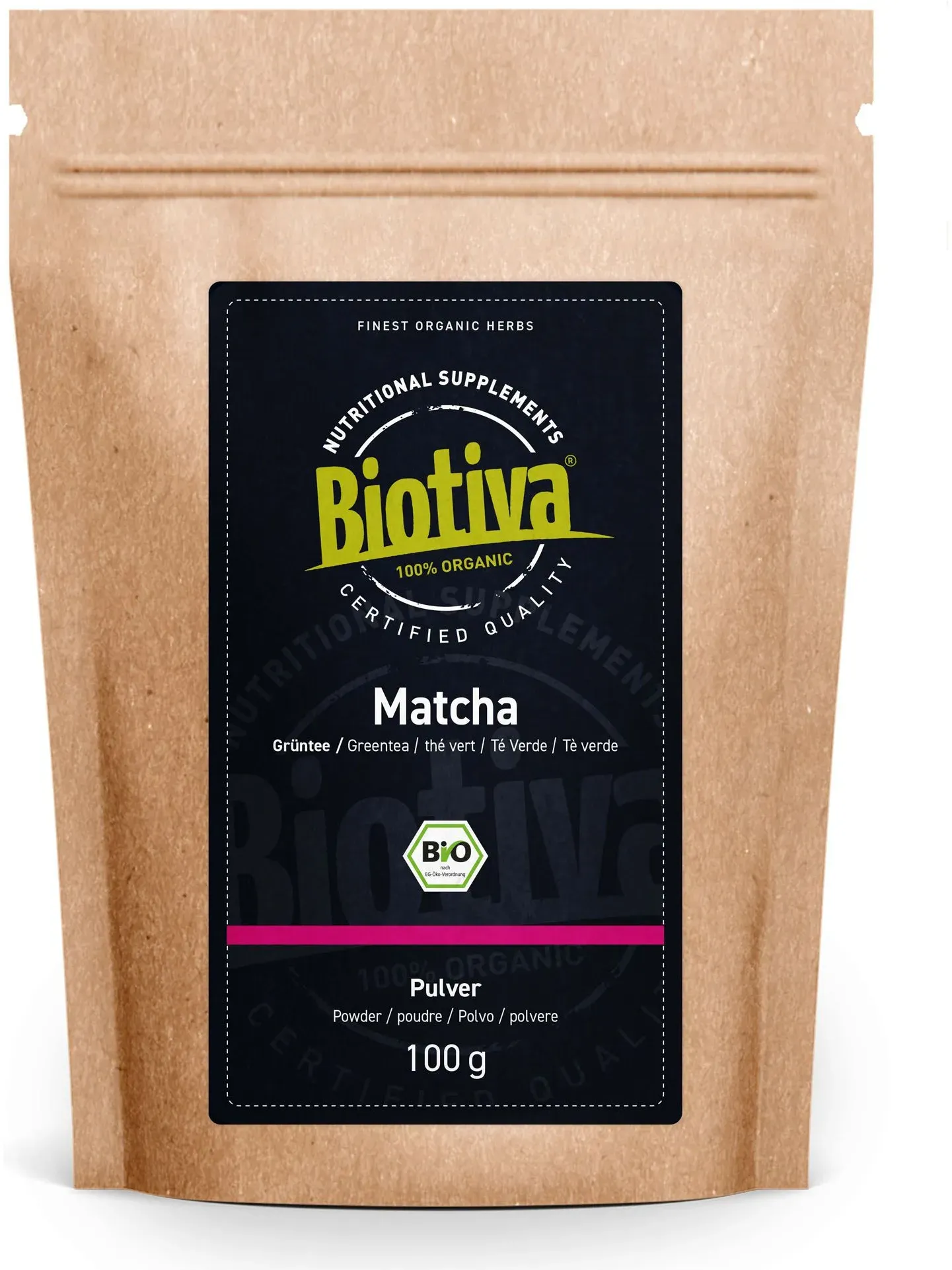 Biotiva Matcha Tee Bio 100 g