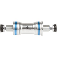 M-Wave Unisex-Adult Carousel BB BSA SQ Kompakt Innenlager, Silber/Blau, für 68mm Gehäuse, L1: 131mm, L2 34mm