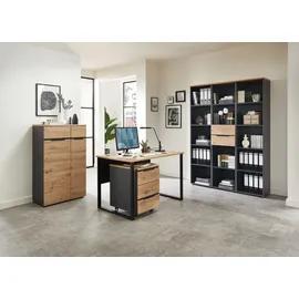 Innostyle Schreibtisch Memphis Artisan Eiche / Schwarz