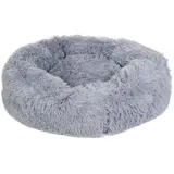 HKM Hundebett Fluffy Hellgrau Durchmesser 60cm x Höhe 25cm