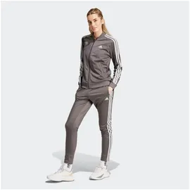 adidas Damen Sportanzug Essentials 3-Streifen, CHACOA/WHITE, L