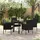 vidaXL Gartenmöbel-Set 5-tlg. Schwarz