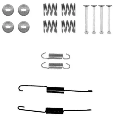 HELLA Zubehörsatz, Bremsbacken 8dz355201021 für TOYOTA