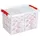 SUNWARE Weihnachtsbox Q-line 62L mit Einsatz für 116 Kugeln transparent rot
