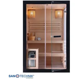 SANOTECHNIK Sauna PANORAMA BLACK