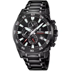 Festina F20735/3 Herren-Armbanduhr Chronograph Schwarz 20 bar