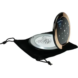 Taschenspiegel, rund, LED, 5-fach