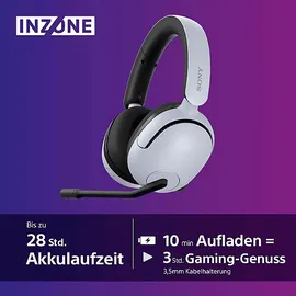 Sony INZONE H5, Over-ear Gaming Headset Bluetooth Weiß