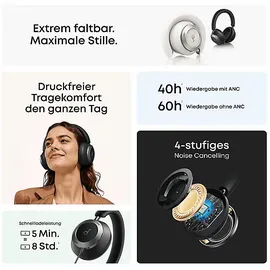 Soundcore Space One Pro Cremeweiß + Case