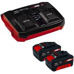 Einhell PXC Starter Kit 2x 4,0 Ah Akkus + Twincharger
