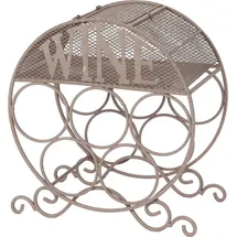 Ambiente Haus Weinflaschenhalter rund Holz onesize Braun