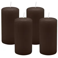 Kopschitz Kerzen Stumpenkerze 4 St. Schokolade Ø 50 x 100 mm