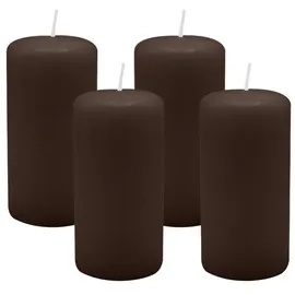 Kopschitz Kerzen Stumpenkerze 4 St. Schokolade Ø 50 x 100 mm