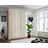 Monaco 148 x 236 x 58 cm bianco eiche nachbildung/glas champagner