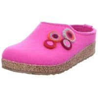 Haflinger Grizzly Kanon Filzpantoffel Hausschuh Rosa, 41 EU