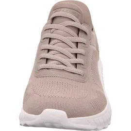 SKECHERS Bobs Squad Chaos für Damen Hands Free Slip-ins Chaos-Current Muse Sneaker, Taupe Textile, 42